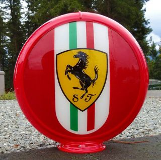 Ferrari Advertising Globe For Gas Pump Or Lamp
