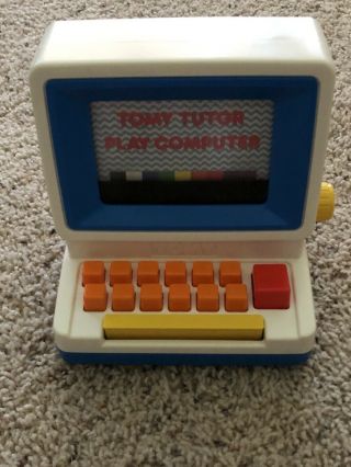 Vintage 1985 Tomy Tutor Play Computer Keyboard Children 
