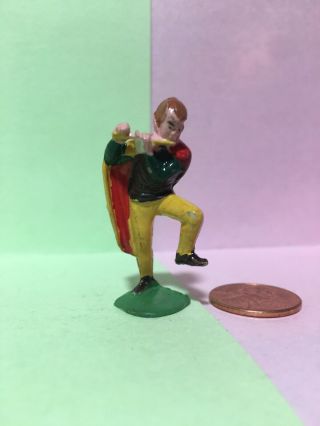 Marx Fairykins Pied Piper Hamlin Miniature Plastic Fairy Tale Character Figure