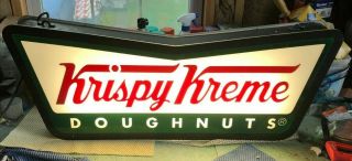 Vintage Krispy Kreme Lighted Sign With Led Lighting Fast