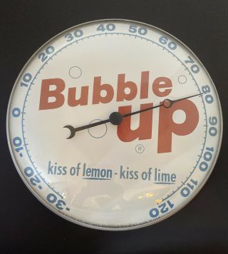 Rare 12” Glass Face Bubble Up Advertising Thermometer Pam Clock Co.  1962