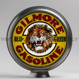 Gilmore Blu - Green 13.  5 " Gas Pump Globe W/ Steel Body (g136)