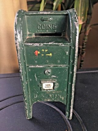 Vintage Cast Iron Bank U.  S.  Mail
