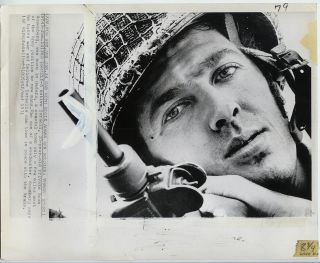 Eddie Adams Vintage 1971 Israeli Soldier Press Photo
