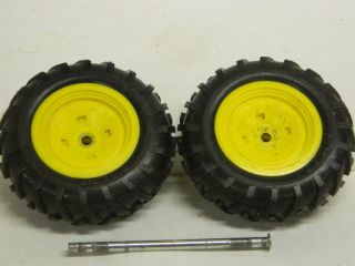 Vintage Ertl Set Of 3.  5 Inch Rear Plastic Wheels For 1/16 John Deere Tractor\\
