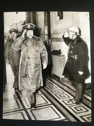 1948 Photo China Defense Minister General Hsu Yung Chang 国民政府新国防部长徐永昌