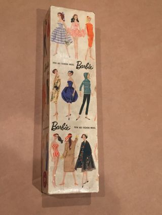 Vintage 1959 Bubble Cut Barbie Box Only 850