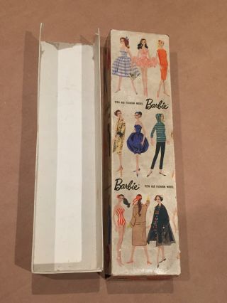 Vintage 1959 Bubble Cut Barbie Box Only 850 2