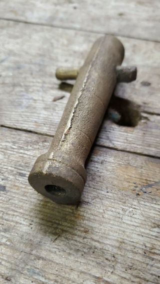 Old Antique Or Vintage Very Heavy Brass Cannon Collectible Toy Rare Unique
