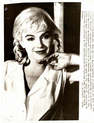 Marilyn Monroe " The Misfits " Vintage Telephoto.  1960