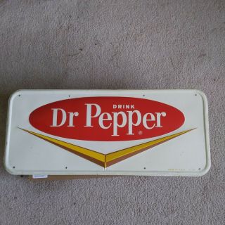 Doctor Pepper Embossed Sign From Early 60 