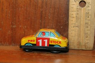 Vintage Shell Gasoline Tin Plastic Japan Friction Drive Race Car Pro Stock
