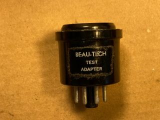 Vintage Beau - Tech Octal 8 - Pin Vacuum Tube Test Socket Adapter (2 Ava)