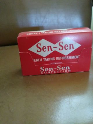 Sen Sen Candy Old Vintage Licorice Breath Freshener 12 Pack Box