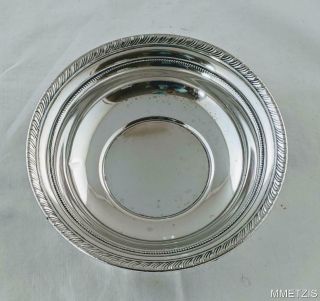 Vintage Sterling Silver Reticulated Nut Candy Dish Bowl 5 1/2 " 65gms