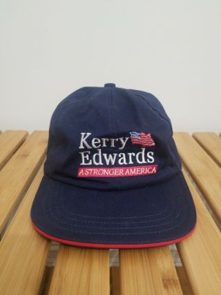 Vintage John Kerry Edwards Baseball Cap Hat Presidential Campaign 2004 President