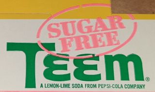 Sugar Teem 10oz Cardboard 6 Pack Carrierproduct Of Pepsi Cola Never Opened
