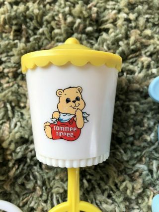 Vintage Plastic Tommee Tippee Baby Rattle Teddy Bear Tomy Peek - a - Boo Bunny 2