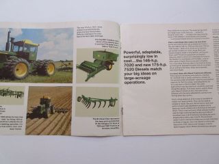 John Deere 7020 & 7520 Farm Tractor Brochure 20 Pages 1972 2