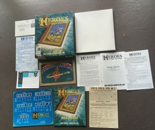 Vtg 1995 Heroes Of Might And Magic A Strategic Quest Pc Big Box No Game