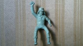 Vintage Marx Arab Captain Gallant Foreign Legion Powder Blue Figure - Mounted 2