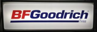 Bf Goodrich Hanging Double Sided Lighted Display Sign Red White Blue