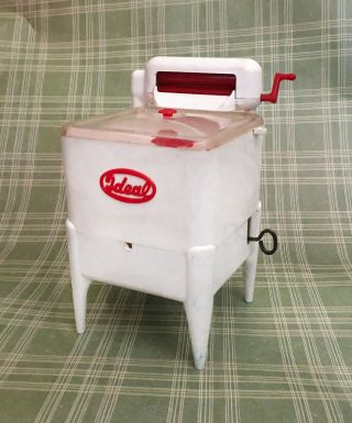 Vintage Ideal Toy Washing Machine 1950s Wind Up Toy