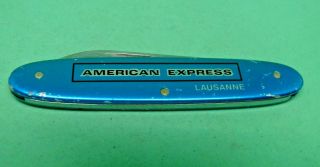 Victorinox / Elinox / American Express Blue Alox 84mm Popular Swiss Army Knife