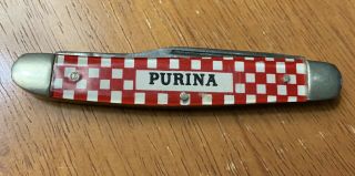 Vintage Kutmaster Purina Stockman 3 Blade Pocket Knife