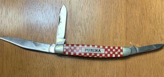 Vintage Kutmaster Purina Stockman 3 Blade Pocket Knife 3