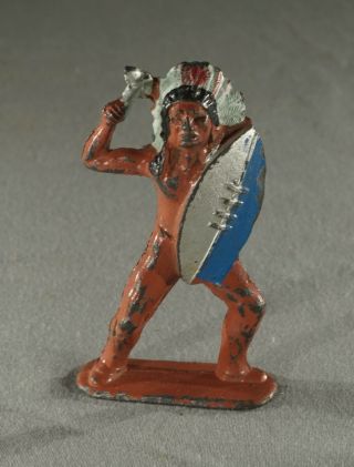 Vintage Antique Lead Toy Native American Indian Figure (inv.  No.  542)