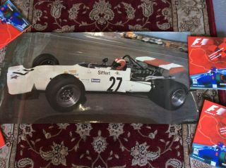 Vintage Joe Siffert 1970 Poster In The Bmw Dornier Formula 11