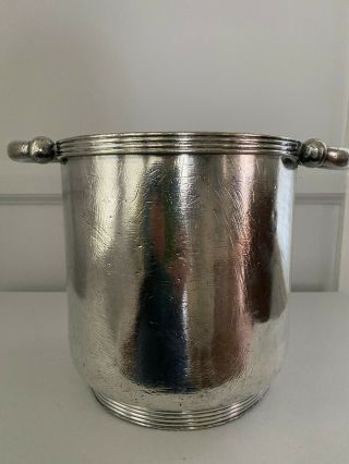 Rare Mayflower Hotel Silver Soldered Champagne Bucket Full Size With Character