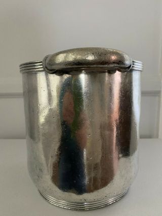 Rare Mayflower Hotel Silver Soldered Champagne Bucket Full Size with Character 3