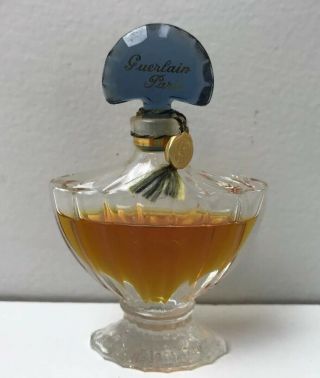Vintage Guerlain Shalimar St Gobain Perfume Bottle 15ml 1/2 Fl Oz Made In France
