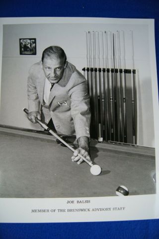 3 Vintage 1960s Brunswick Billiards Photos w/letters ABC Willie Mosconi,  more 6