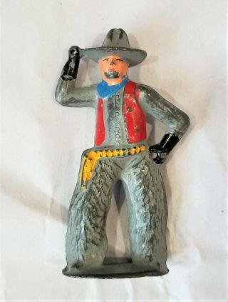 Vintage Barclay Manoil Lead Metal Cowboy 3 1/2 Inches 1950