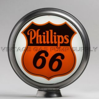 Phillips 66 13.  5 " Gas Pump Globe W/ Steel Body (g159)