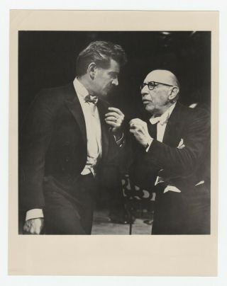 Igor Stravinsky Composer W Leonard Bernstein Ny Philharmonic 1960 Press Photo