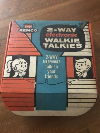 Vintage Remco 2 Way Electric Walkie Talkies