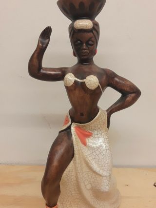 Vintage Hawaii Ceramic Tiki Aloha Hula Dancer Treasure Craft 1959