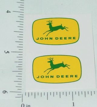 John Deere 1 " Yellow/green 4 Legged Deer Logo Stickers Jd - 790