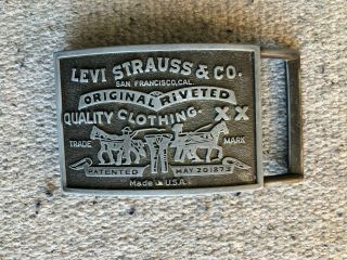 Levi Strauss & Co.  Quality Clothing Belt Buckle