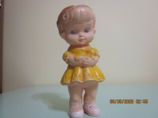 Vintage 1962 Edward Mobley Co Arrow Plastic Co 8.  5 Rubber Doll