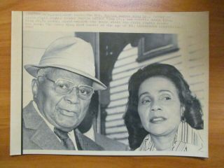 Vintage Wire Press Photo - Rev.  Martin Luther King Sr.  Coretta Scott King Mlk 