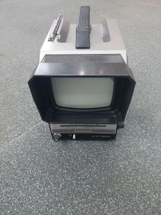 Vintage Panasonic Portable Tv Model Tr - 5040p Uhf - Vhf
