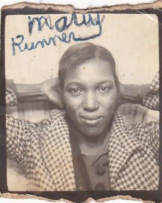Vintage Photo Booth - Sexy Posing African - American Woman,  Hands Behind Head