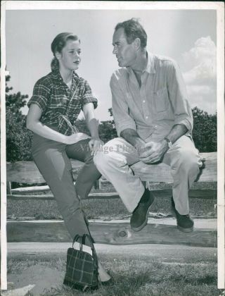 1956 Press Photo Actress Jane Fonda Henry Daughter Playhouse Celebrity 7x9