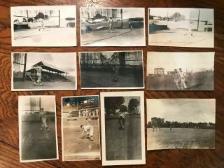 10 Vintage Wwii Manila Dodgers 343rd Inf Baseball Snapshot Photo Wynn Mlb Type 1