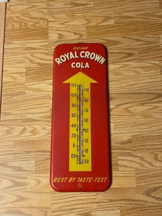 Royal Crown Cola Rc Dasco Thermometer Vintage Soda Sign 1950 